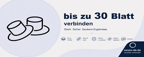 Ösen für Dokumente bis 30 Blatt