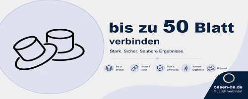 Ösen für Dokumente bis 50 Blatt