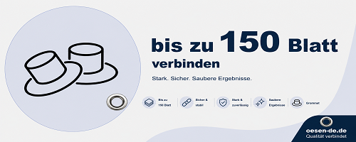 Ösen für Dokumente bis 150 Blatt