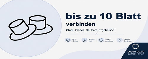 Ösen für Dokumente bis 10 Blatt