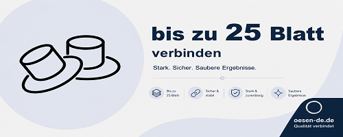 Ösen für Dokumente bis 25 Blatt