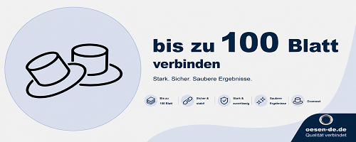 Ösen für Dokumente bis 100 Blatt