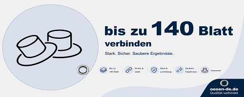 Ösen für Dokumente bis 140 Blatt