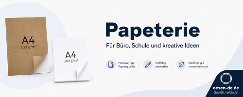 Papeterie für Büro, Dokumente, Notizen und Präsentationen
