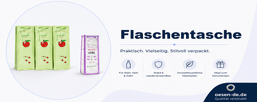 Flaschentaschen als Geschenkverpackung für Flaschen