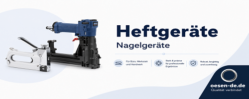 Heft- und Nagelgeräte für Büro, Werkstatt und Verpackung