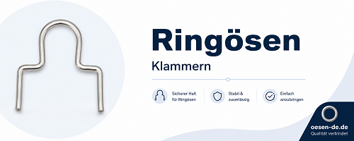 Ringösenklammern für Heft-, Befestigungs- und Verpackungsanwendungen