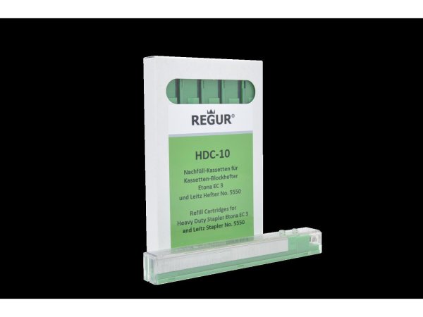 Regur® Heftklammern Nachfülll/Refill Kassetten HDC 10 Grün 40bis55 Blatt