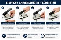 Ösenpresse EP50 ösen und lochen bis zu 50 Blatt – weitere Produktdarstellung