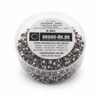 Ösen B-801 Bates vernickelt 2–20 Blatt 500...