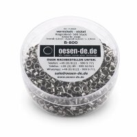 Ösen B-800 Bates vernickelt 2–15 Blatt 500...