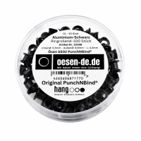 Ösen schwarz S502 PunchNBind® 100 Stück...