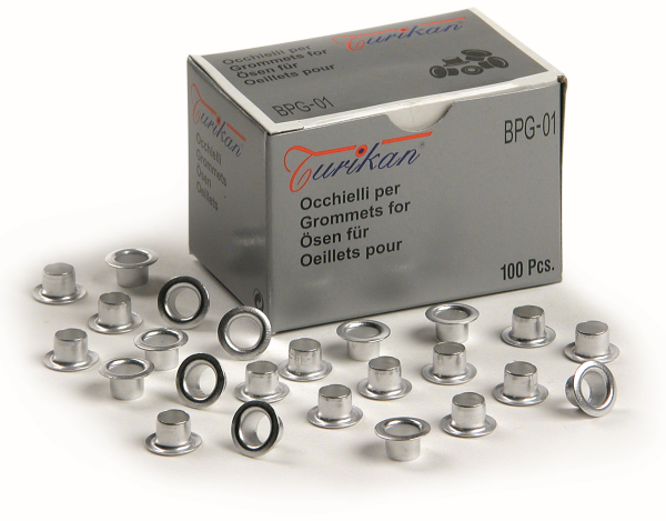 Ösen ALU-9 für Ösenlocher Skre-Perfo, Turikan BP-01 und PunchNBind, 100 Stück BPG-01