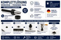 Paffrath Einschlagwerkzeug – Einschlagstempel – Ø 8 mm für Double-Öse (Öse mit Scheibe) – weitere Darstellung